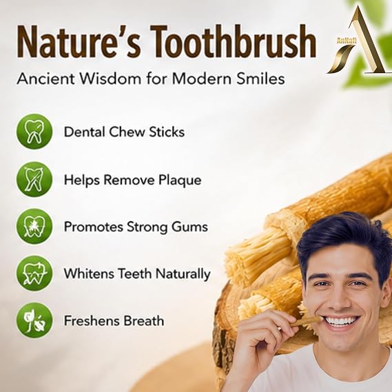 Miswak Sticks – Natural Toothbrush for Whiter Teeth & Fresh Breath