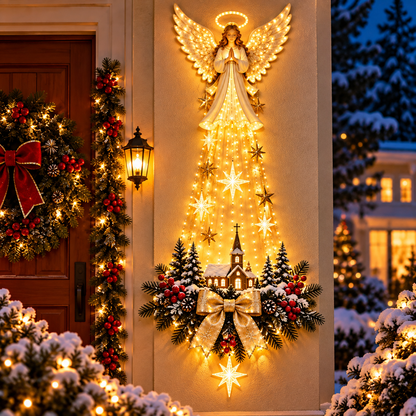 ✨Angel Blessing Starfall Wall Light – Heavenly Christmas Wall Decor