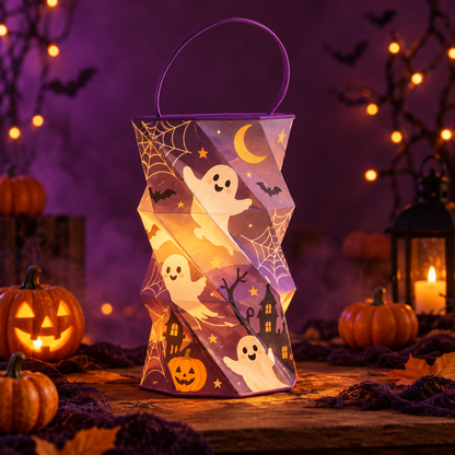 👻🔥Unfold the Glow — Portable Rotating Lantern