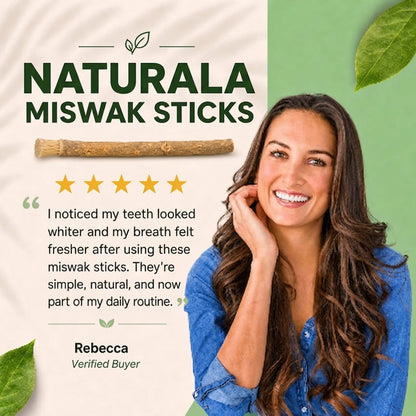 Miswak Sticks – Natural Toothbrush for Whiter Teeth & Fresh Breath