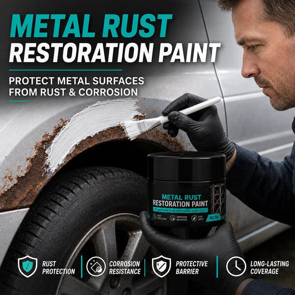 🥳2026 HOT SALE🥳💞50K+ SOLD!🔧🏠 Metal Rust Protection Black Repair Paste – Restores rusty gates, railings & tools. Forms protective coating – no need to replace! 🛡️✨🔥