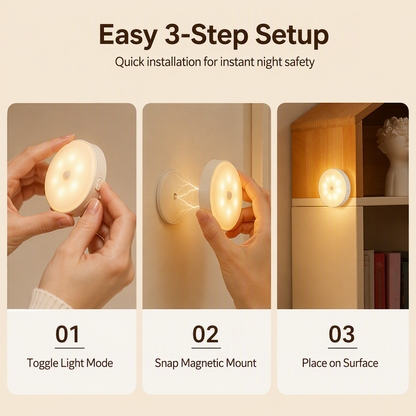 📢📢50% OFF !! ⏰Magnetic Wireless LED Motion Sensor Night Light