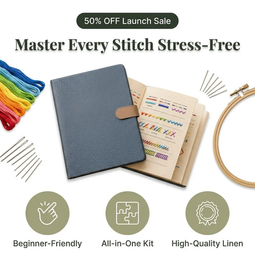 Complete Sewing Learning Set – Embroidery Starter Kit