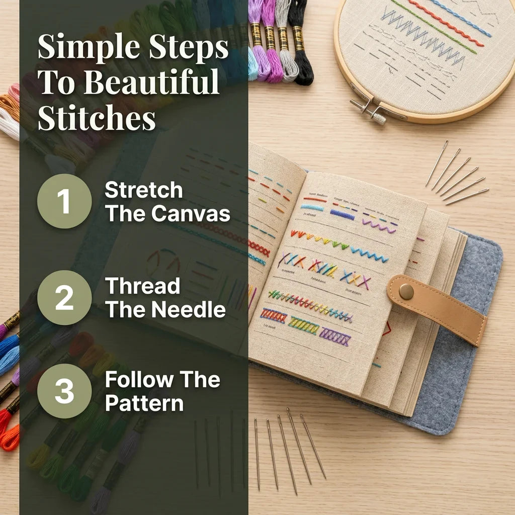 Complete Sewing Learning Set – Embroidery Starter Kit