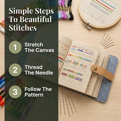 Complete Sewing Learning Set – Embroidery Starter Kit